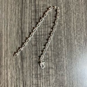 Tiffany & Co Sterling Silver Hardwear Micro Link Small Chain 6.75" Bracelet